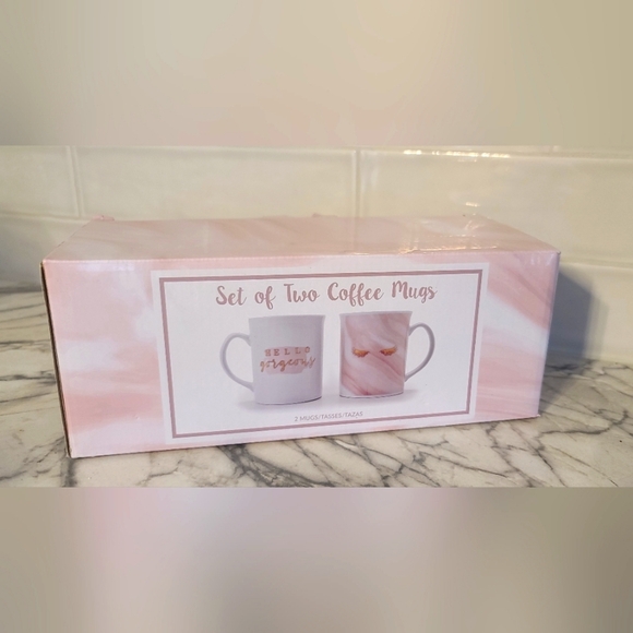 NEW Hello Gorgeous & Eyelash 2 Mug Coffee Mug Set - Sally Holiday Editio… - Picture 2 of 6